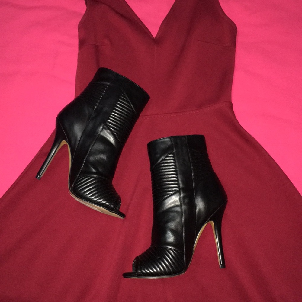 Peep Toe Booties - image 1